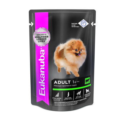 Eukanuba Adult All Breed (Говядина в соусе), 100 г