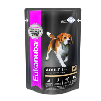 Eukanuba Adult All Breed (Ягненок в соусе), 100 г