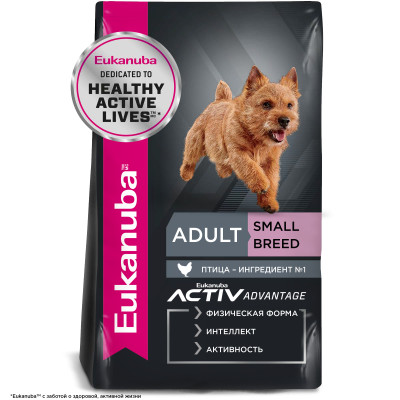 Eukanuba Adult Small Breed (Птица), 15 кг