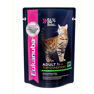 Eukanuba Adult Top Condition (Говядина в соусе), 85 г