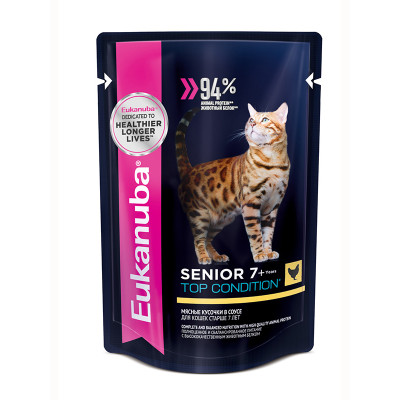 Eukanuba Senior 7+ (Курица в соусе), 85 г