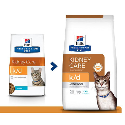 Hill's Prescription Diet k/d Kidney Care для кошек (тунец), 1.5 кг