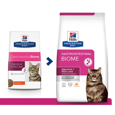 Hill's Prescription Diet Gastrointestinal Biome для кошек, c курицей, 1.5 кг