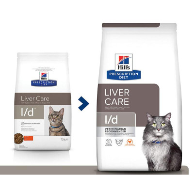 Hill's Prescription Diet l/d Liver Care для кошек (Курица), 1.5 кг