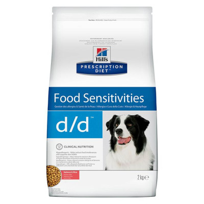Hill's Prescription Diet d/d Food Sensitivities для собак (лосось, рис), 12 кг