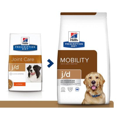 Hill's Prescription Diet j/d Joint Care для собак (курица), 12 кг