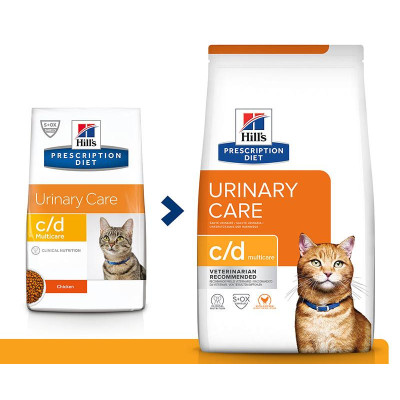 Hill's Prescription Diet c/d Multicare Urinary Care для кошек, с курицей, 1.5 кг