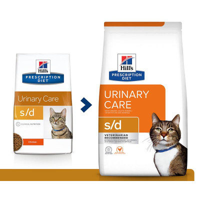 Hill's Prescription Diet s/d Urinary Care для кошек, с курицей, 1.5 кг