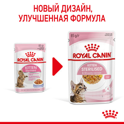 Royal Canin Kitten Sterilised (желе), 85 г 