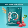 Сухой корм Purina ONE® для взрослых кошек, с высоким содержанием говядины и цельными злаками, Пакет, 750 г