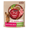 Сухой корм Purina ONE® МИНИ Здоровый вес для собак мелких пород, склонных к набору веса, с высоким содержанием индейки и с рисом, Пакет, 600 г Сухой корм Purina ONE® МИНИ Здоровый вес для собак мелких пород, склонных к набору веса, с высоким содержанием индейки и с рисом, Пакет, 600 г