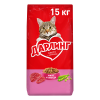Сухой корм ДАРЛИНГ для взрослых кошек для ежедневного кормления, с мясом и овощами, 15 кг