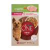Влажный корм Purina ONE® МИНИ для взрослых собак мелких и карликовых пород с низкой физической активностью или стерилизованных, с индейкой, морковью и горошком в подливе, 85 г