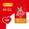 Сухой корм ДАРЛИНГ для взрослых кошек для ежедневного кормления, с птицей и овощами, 760 г