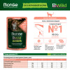 Влажный корм Monge Cat BWild GRAIN FREE для стерилизованных кошек, беззерновой, из лосося с креветками и овощами, паучи 85 г